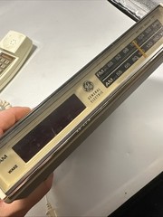 #38.Vintage Retro General Electric AM/FM Radio/Alarm Clock/Phone Model 7-4712WHB