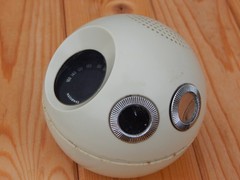 Vintage 1969 National Panasonic Panapet R-70 Model Ball Space Age AM Radio Works