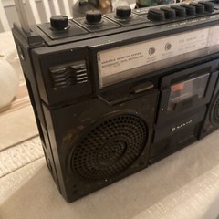 SANYO M-9920 Stereo Vintage AM/FM Radio Cassette Recorder Boombox -Untested-