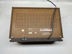 Vintage Sony ICF-9740W FM/AM Table Radio Simulated Wood Cabinet