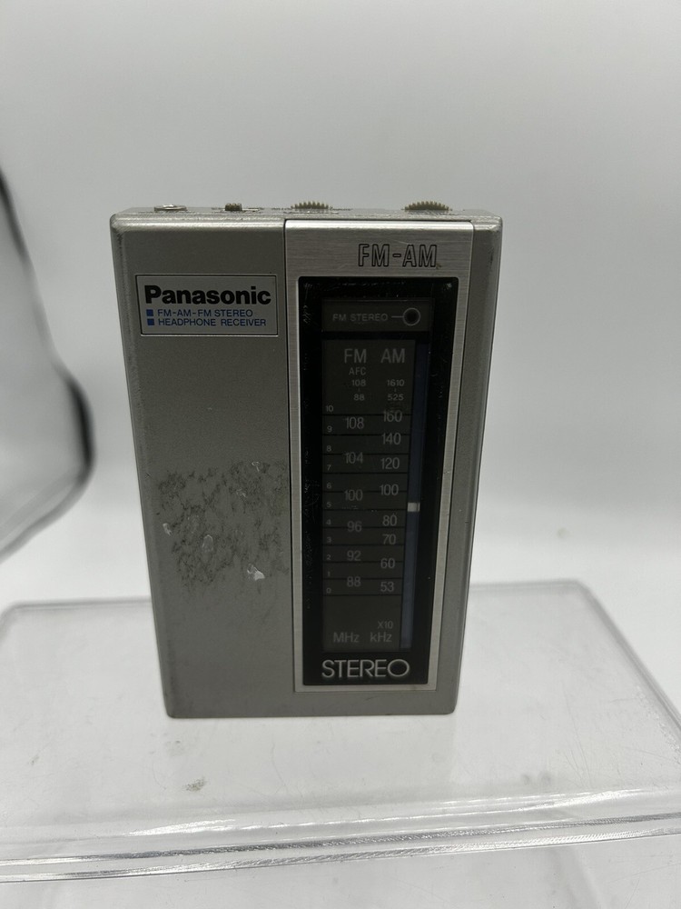 Vintage Panasonic FM-AM-FM Stereo Headphone Receiver Model RF-444.