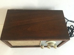 KLH Model Twenty One Table Radio VTG 60s MCM KLOSS Walnut FM Working