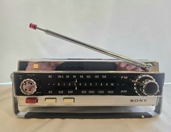Sony FM/AM Radio 7F-74 W 10 Transistor TESTED WORKS