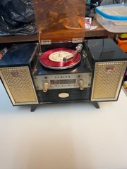 Vintage Janiga SRB-12 Mini Stereo Jewel Box Radio Record Player Japan Parts Repa