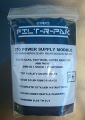 ZENITH TRANS-OCEANIC FILT-R-PAK + REPLACES FILTERS, RECTIFIER, POWER RESISTOR