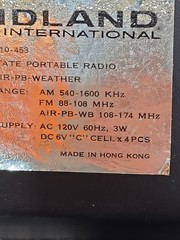Vintage Midland Weathermatic Radio AM FM AIR Weather Solid State AC Tested