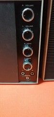 Vintage Radio cassete Hitachi *LevelMatic-Solid State* with detachable speakers