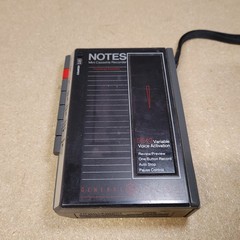 General Electric Model 3-5319A Cassette Player & Notes Mini Cassette Recorder.