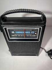 Vintage GE Portable 2 Way Power Radio AM FM Model 7-2800B Instant Weather AC/DC