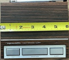 VINTAGE REALISTIC WEATHERADIO Alert Model 12-140 Simulated Walnut Finish Taiwan