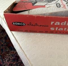 1954 Remco Electronic Radio Station In Original Box WORKING w/Video GREAT COND
