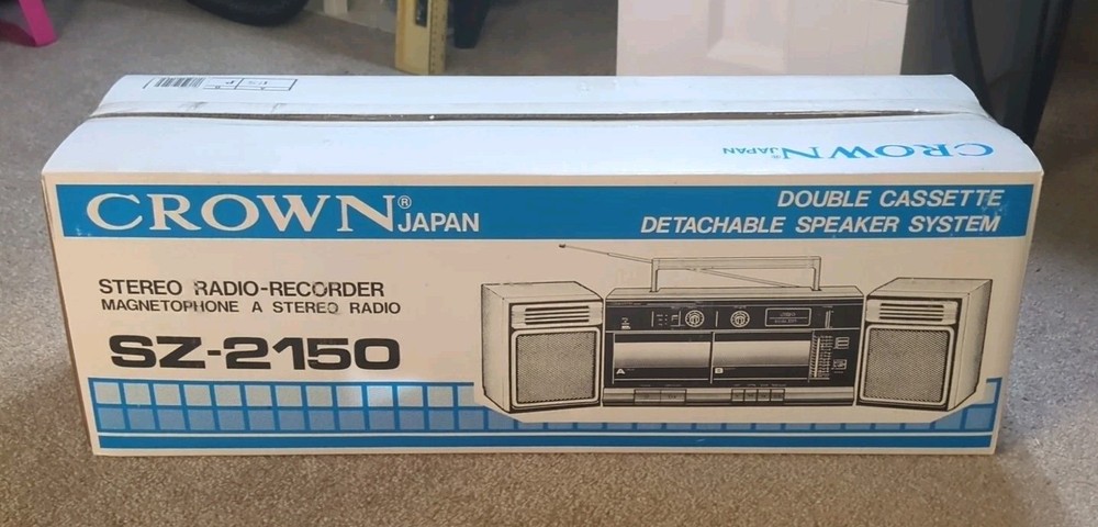 VTG Crown Japan Stereo Radio Recorder Magnetophone Stereo Radio SZ-2150 Detach