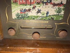 Vintage Guild Spice Chest Radio 484 Wooden Cabinet Original Paperwork UNTESTED