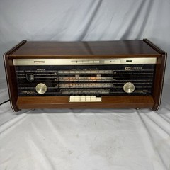 1965 Norelco Bi-Ampli Gramm FM Stereo Tube Multi-Band 75W Radio B5X43A/54 Tested