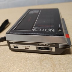 General Electric Model 3-5319A Cassette Player & Notes Mini Cassette Recorder.