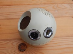 Vintage 1969 National Panasonic Panapet R-70 Model Ball Space Age AM Radio Works