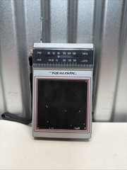Vintage 1980s Radio Shack Realistic AM-FM Radio Model 12-719 WORKING