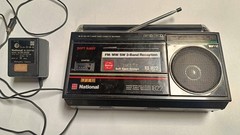 National FM-MW-SW 3-BAND RADIO CASSETTE RECORDER RX-1822 Works Great & No Issues