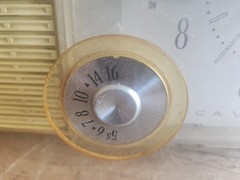 RCA Victor RDD19Z Clock Tube Radio AM 1950s Pale Yellow Parts Repair Vintage USA
