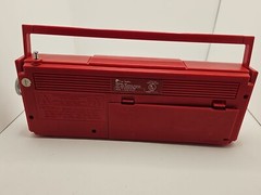WORKING Vintage Pierre Cardin Series 185 Red AM/FM Stereo Radio (A5)