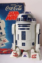Vtg 1977 Star Wars R2-D2 AM Radio Coca-Cola Fuji Japan – Working w/ Box Rare