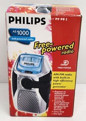 VTG Philips AE1000 Portable Radio AM FM Self Powered Diaster Prep Rechargeable