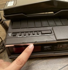 Vintage Verit AM FM Digital Clock Radio with Phone TL-6633 Wood Grain (Tested)