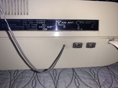 TOSHIBA Flip Home Radio Clock radio RC-803F Beige For Repair Vintage JAPAN MADE
