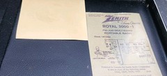 Zenith Trans-Oceanic FM-AM Multiband Royal 3000-1 Radio w/ Owner Manual Untest