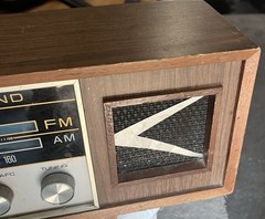 Vintage Space Age COMMODORE FUTURISTIC SOUND Radio JAPAN MCM Mod Design