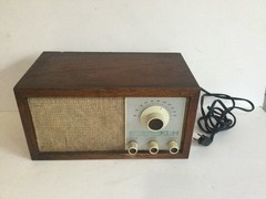KLH Model Twenty One Table Radio VTG 60s MCM KLOSS Walnut FM Working