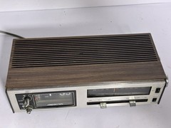 Vintage Soundesign 3461 Flip Clock AM/FM Alarm Radio Woodgrain 1970s