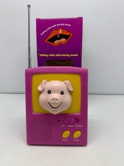 Vintage Talking FM Radio w/ Moving Mouth Pig RHD-2142 &rsquo;90s RARE NEW WORKING