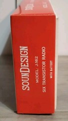 Vtg Soundesign J-162 6 Transistor Radio Original Box Only No Radio