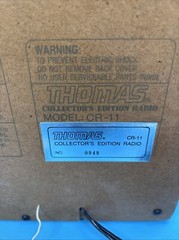 THOMAS Vintage FM/AM Radio/Cassette Tape Player TESTED/Works But light does not
