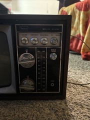 Vintage 1969 Sears Radio And Clock Television Set “Not Working”