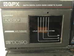 Vintage GPX Model DC 590 Digital Alarm Clock Radio /Cassette – PARTS or REPAIR