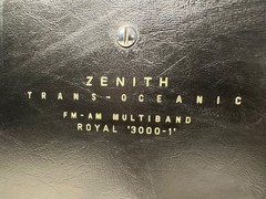 ZENITH Trans-Oceanic 1960&rsquo;s FM-AM Multiband Royal 3000-1 Radio w/ Power Supply