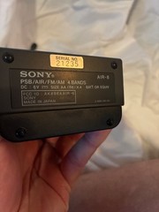 Sony Air-8 Handheld Synthesized Receiver 4-Band PSB/AIR/FM/AM Radio