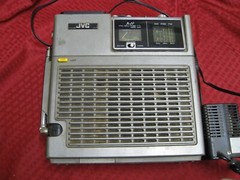 Vintage JVC Radio protable TV Model 3050 w/ Power Adapter Working