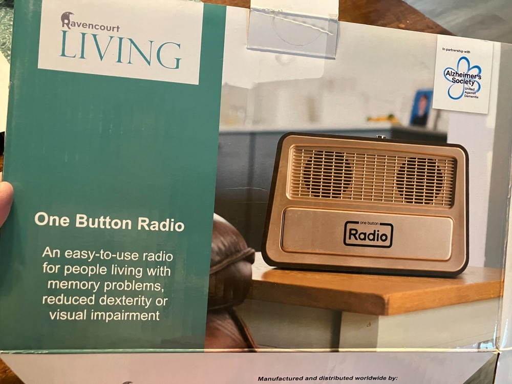 Vintage Retro Style Radio Analog Great For Memory Loss/Vision Impairment Play