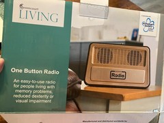 Vintage Retro Style Radio Analog Great For Memory Loss/Vision Impairment Play