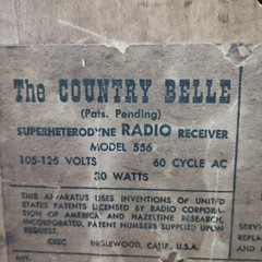 Guild The Country Belle Telephone Style Tube Radio Vintage Untested USA Japan