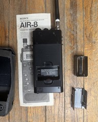 Sony Air-8 Handheld Synthesized Receiver 4-Band PSB/AIR/FM/AM Radio Manual Cover