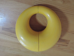 Vintage 1970s Yellow Panasonic Toot- A- Loop AM Radio R72 Works