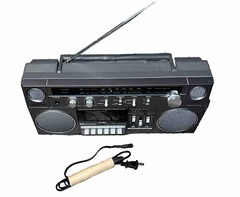 Vintage Sears Boombox Radio SR2100 Series Stereo Ghetto blaster 80s Working Read