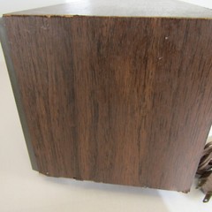 Vintage 1960&rsquo;s KLH Model Twenty One 21 FM Table Radio Wood Veneer Cabinet Works