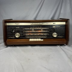 1965 Norelco Bi-Ampli Gramm FM Stereo Tube Multi-Band 75W Radio B5X43A/54 Tested