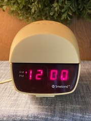 Vintage 1970&rsquo;s Timeband Desk Bedside Clock & Light (Read Description)