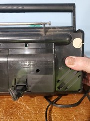 MAGNAVOX Stereo Radio Cassette Recorder D 8095/17 BOOM BOX, 1985, black, WORKS